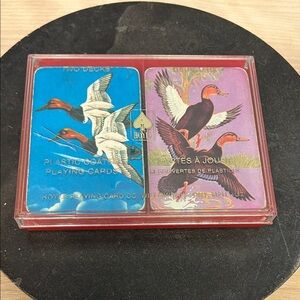 Set of 2 Vintage Mallard Duck Playing Cards
